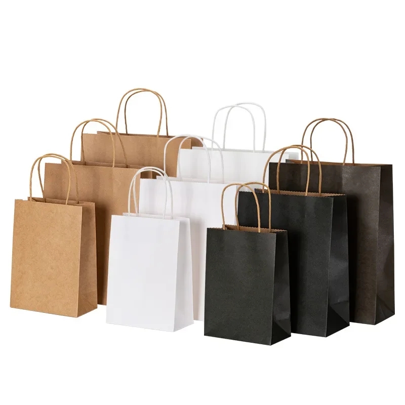 Wedding/Event Supply Store - 10/20/30/40/50pcs/lot Kraft Paper Bag with Handles