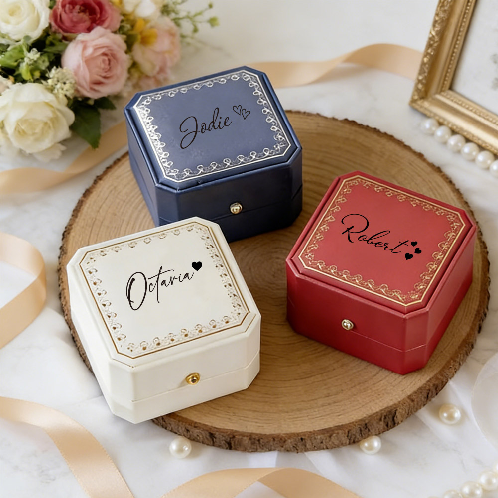 Personalized Faux Leather Ring - đánh giá và giá Wedding Packaging