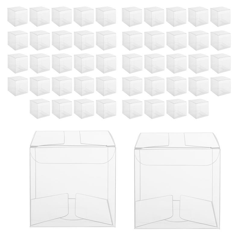 50Pcs Clear Plastic Boxes for  - đánh giá và giá Wedding Packaging