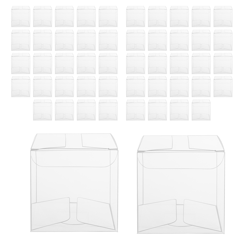 50Pcs Clear Plastic Boxes for  - đánh giá và giá Wedding Packaging