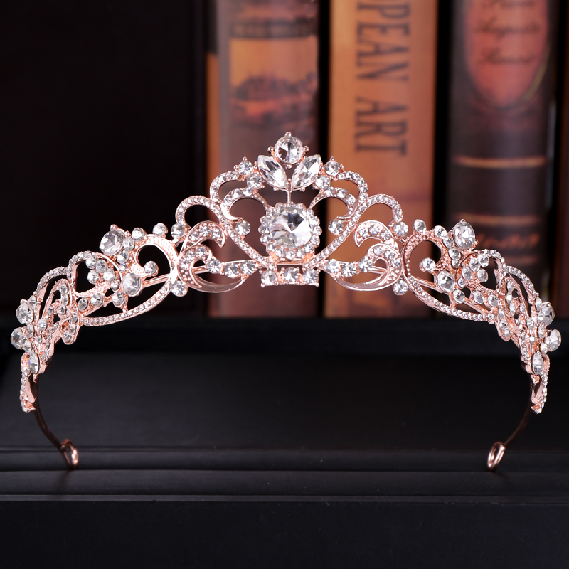 Trendy Crystal Crown Rose Gold - đánh giá và giá Wedding Supply Store
