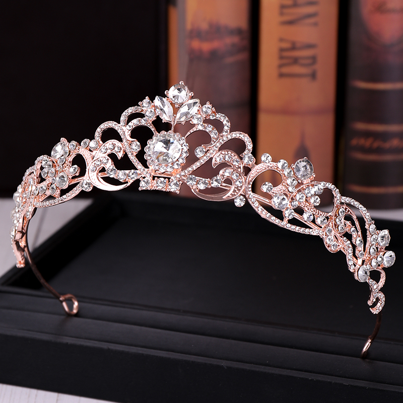 Trendy Crystal Crown Rose Gold - đánh giá và giá Wedding Supply Store