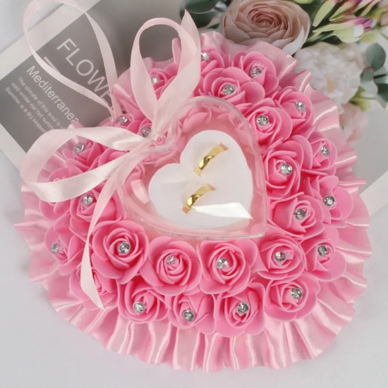 Romantic Wedding Ring Pillow L - đánh giá và giá Ring Bearer Pillow