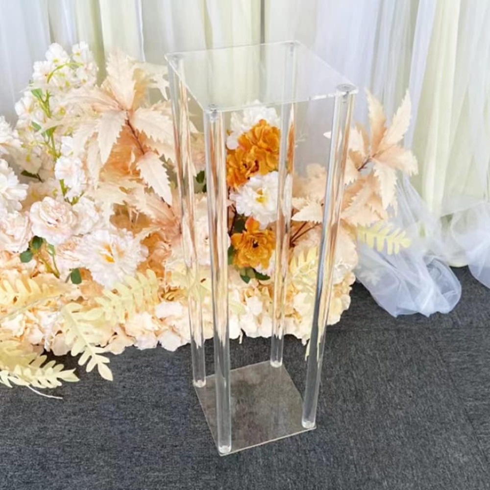 10-Piece Clear Acrylic Rectang - đánh giá và giá Centerpiece Vase Tall